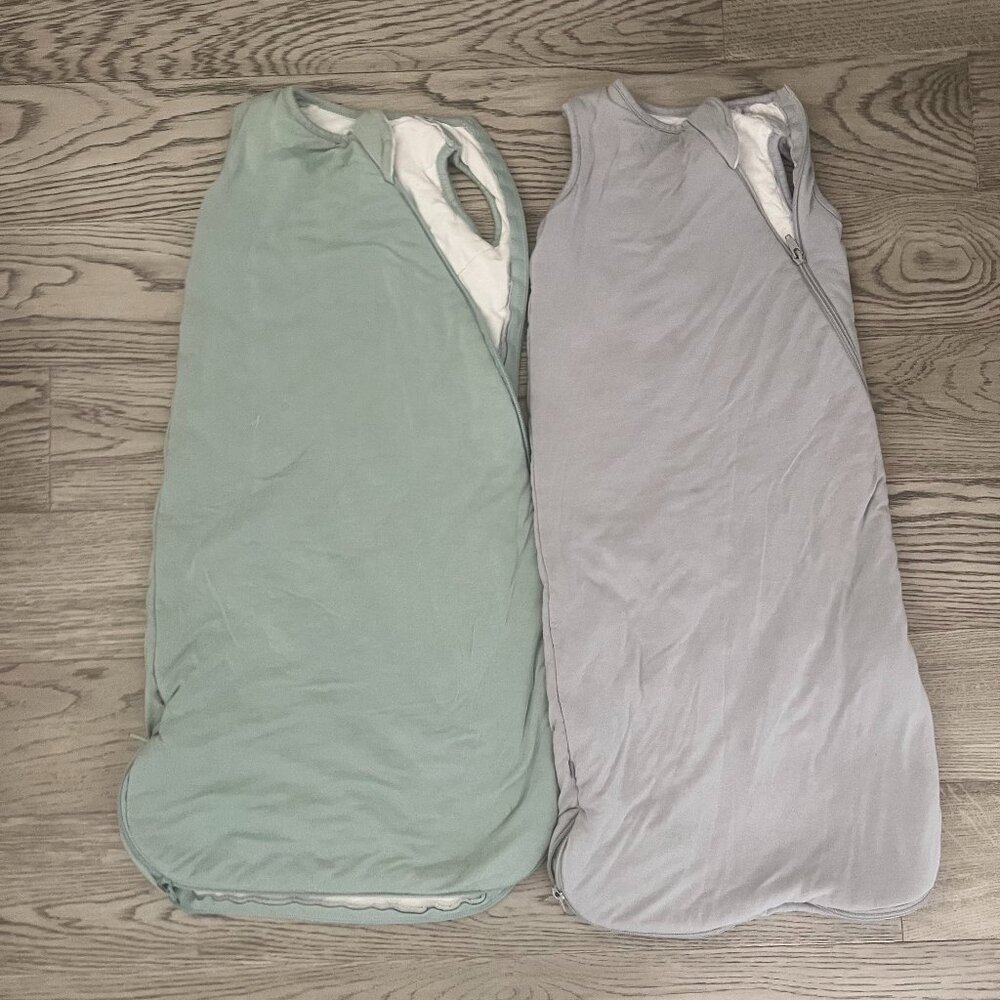 Kyte BABY Green and Light Gray Sleep Sacks 2.5 TOG 0-6m